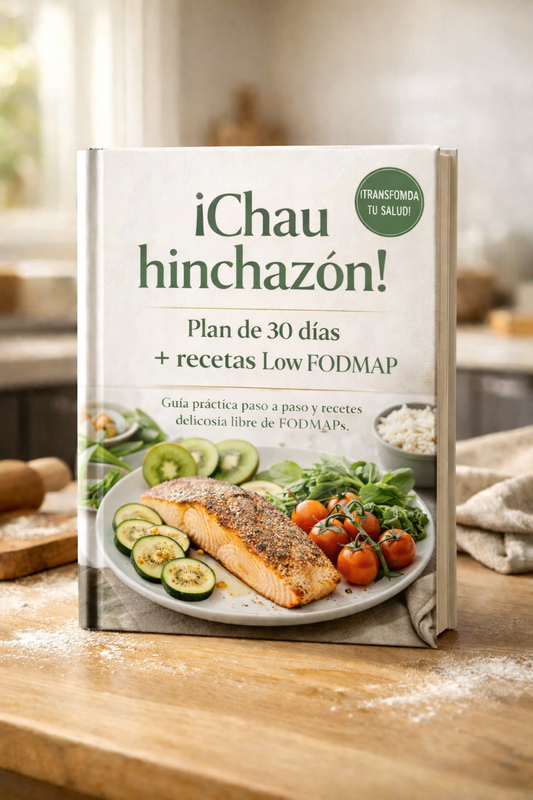 ¡Chau hinchazón! Plan de 30 días + recetas Low FODMAP